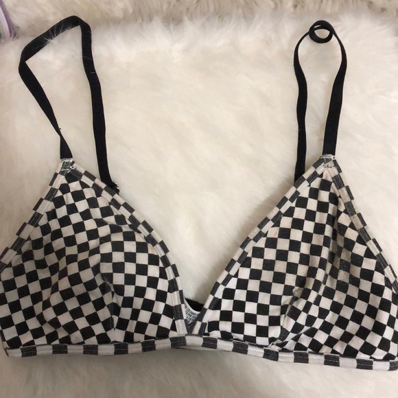 checkered bralette